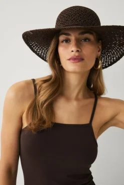 Ellos Collection Stråhatt med sløyfe
