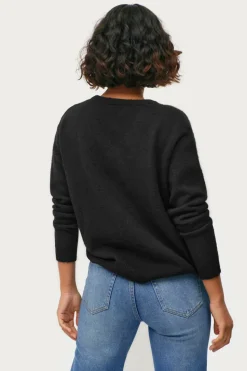 Ellos Collection Strikket genser med V-hals