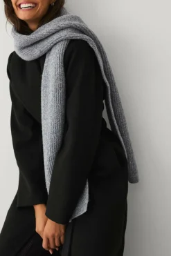 Ellos Collection Strikket skjerf 180x30 cm