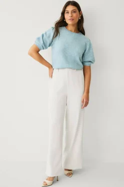 Ellos Collection Strikket genser med puffermer