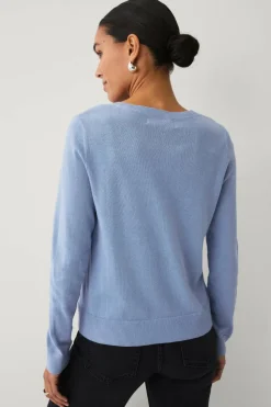 Ellos Collection Strikket genser med v-hals