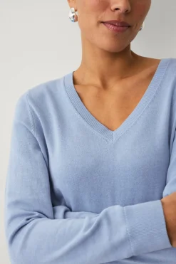 Ellos Collection Strikket genser med v-hals