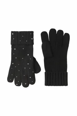 Ellos Collection Strikket hansker med rhinstener