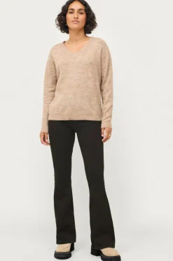 Ellos Collection Strikket genser med V-hals