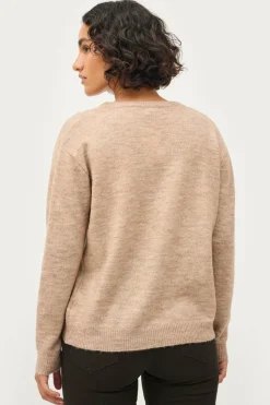 Ellos Collection Strikket genser med V-hals