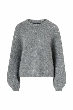 Ellos Collection Strikket genser med paljetter