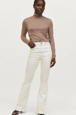 Ellos Collection Strikket topp i viskose med turtleneck