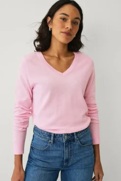 Ellos Collection Strikket genser med v-hals