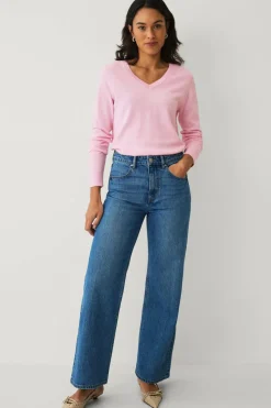 Ellos Collection Strikket genser med v-hals