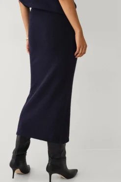 Ellos Collection Strikket maxi skjørt