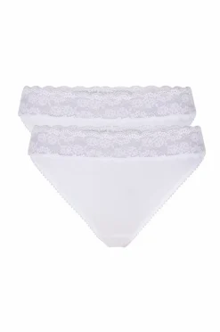 Ellos Collection Stringtanga med blondedetaljer, 2-pakning