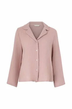 Ellos Collection Strukturmønstret pysjamasskjorte