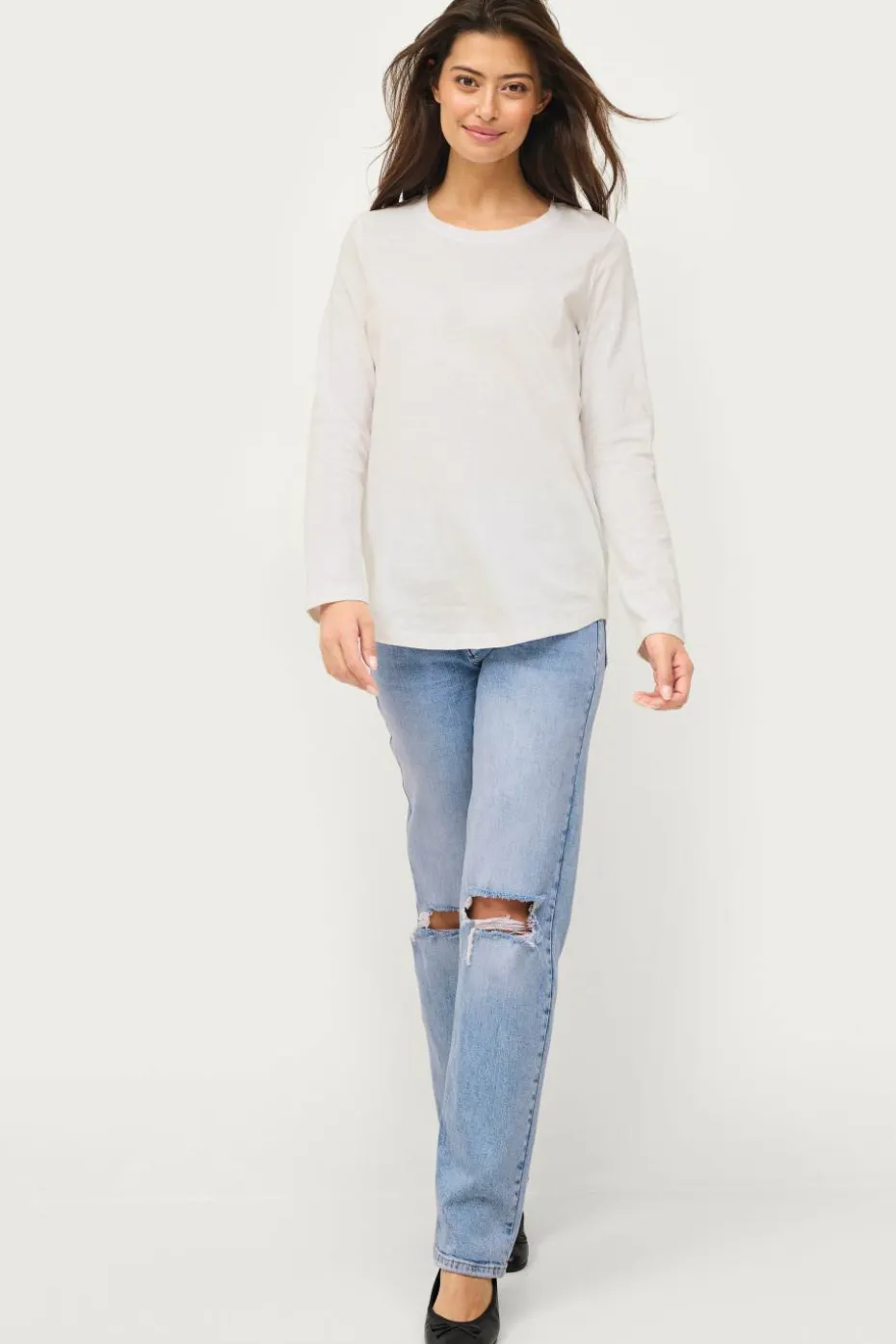 Ellos Collection Topp i myk bomullsblonder