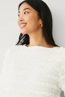 Ellos Collection Topp med rufsete kanter