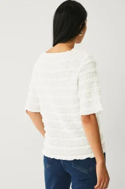 Ellos Collection Topp med rufsete kanter