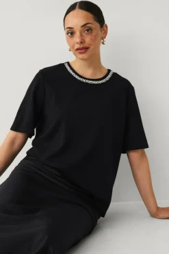 Ellos Collection Topp med rhinestones