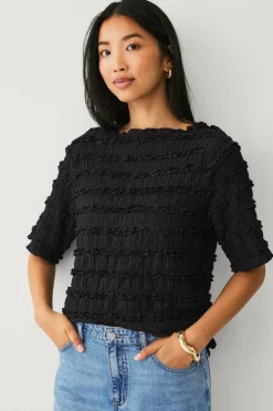 Ellos Collection Topp med rufsete kanter