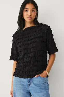 Ellos Collection Topp med rufsete kanter