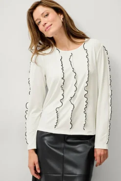 Ellos Collection Topp med volangdetaljer