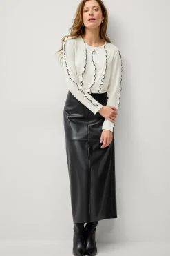 Ellos Collection Topp med volangdetaljer