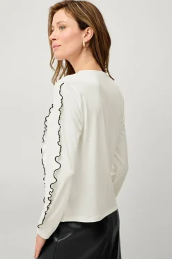 Ellos Collection Topp med volangdetaljer