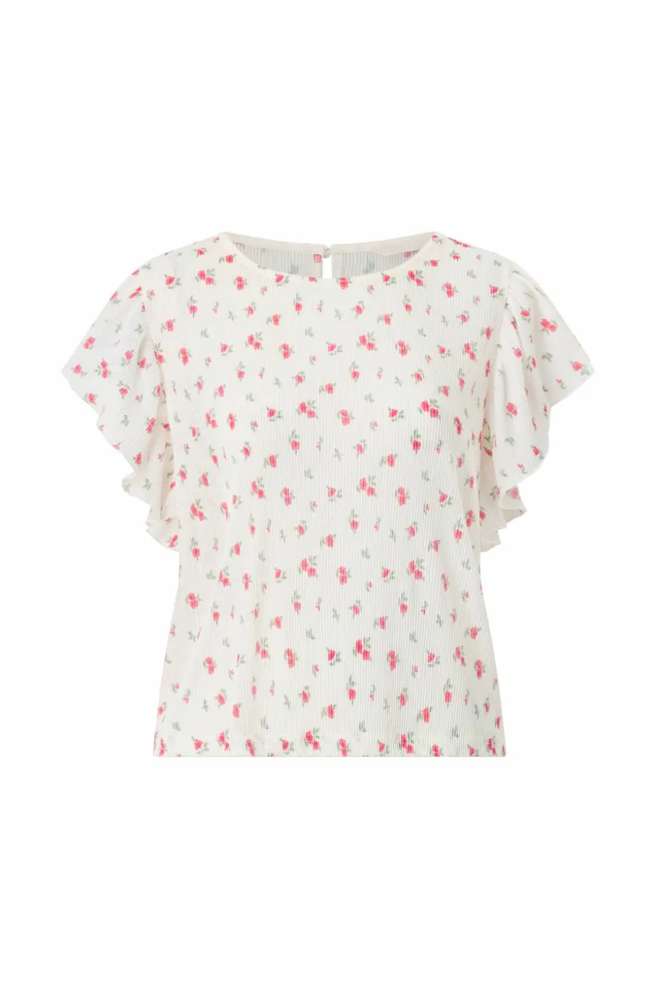 Ellos Collection Topp med draperte volangermer