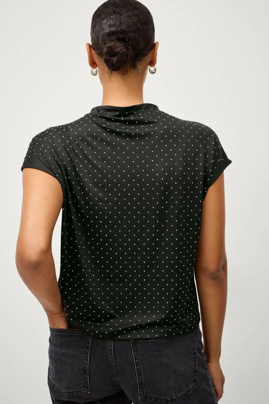 Ellos Collection Topp med rhinstener