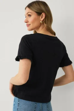Ellos Collection Topp med volangermet