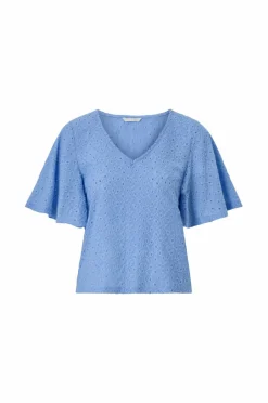 Ellos Collection Topp med draperte volangermer