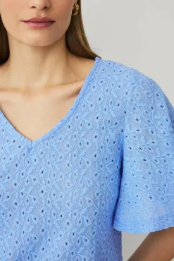 Ellos Collection Topp med draperte volangermer