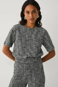 Ellos Collection Topp med bouclé-struktur