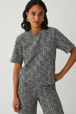 Ellos Collection Topp med bouclé-struktur