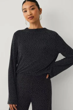 Ellos Collection Topp med rhinstener