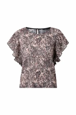Ellos Collection Topp med draperte volangermer