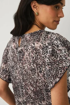Ellos Collection Topp med draperte volangermer