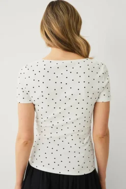 Ellos Collection Topp med hjerteformet hals