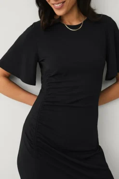 Ellos Collection Trikotkjole med drapering