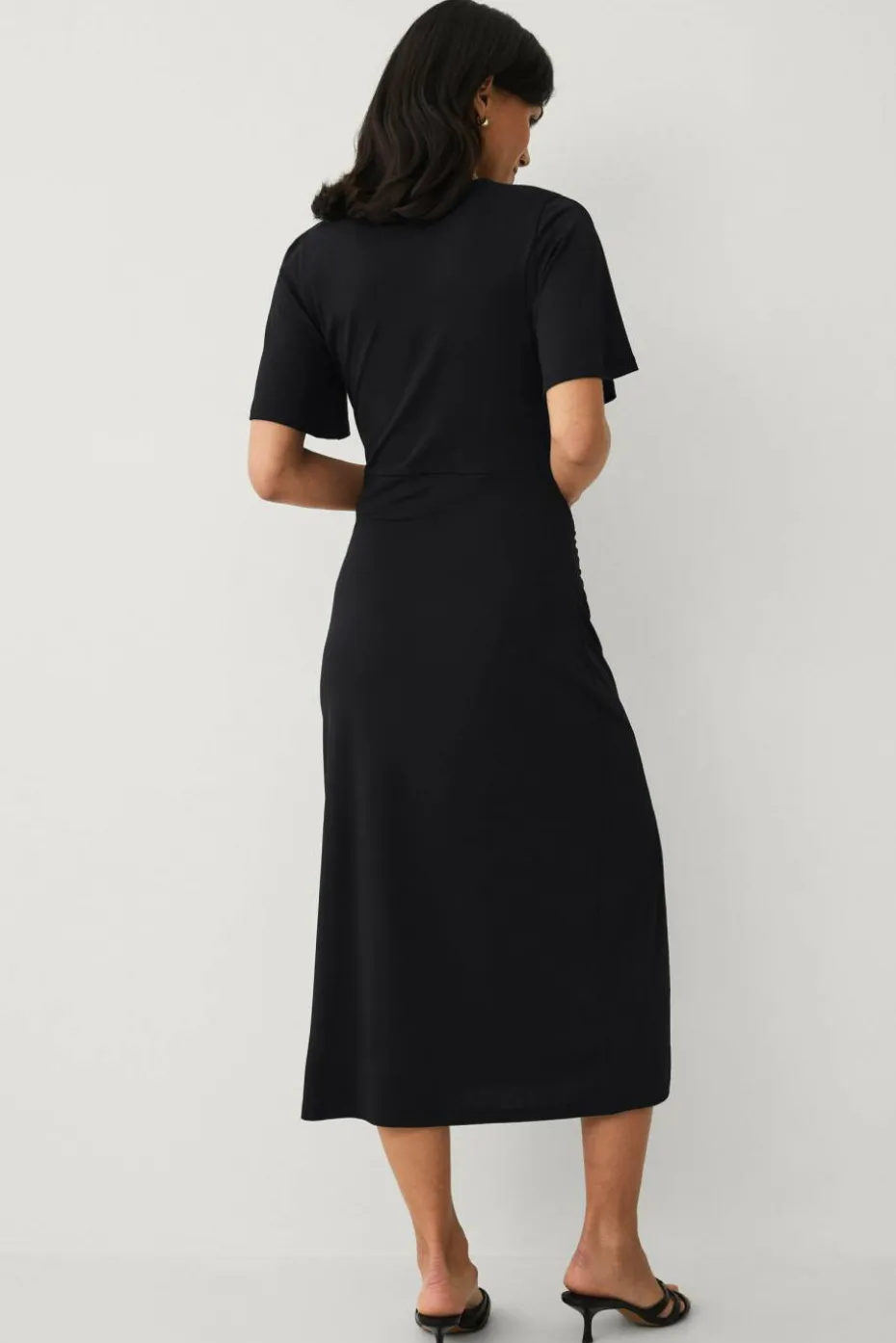 Ellos Collection Trikotkjole med drapering