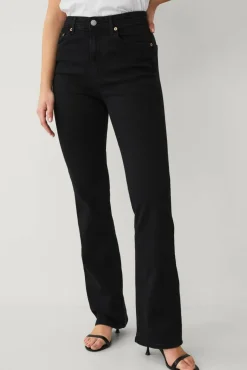 Ellos Collection Utsvingte stretchjeans med høy midje