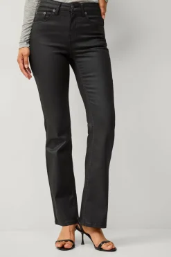 Ellos Collection Utsvingte jeans med belagt overflate