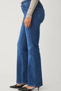 Ellos Collection Utsvungne stretchjeans med lav midje