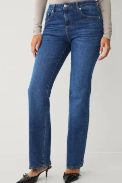 Ellos Collection Utsvungne stretchjeans med lav midje