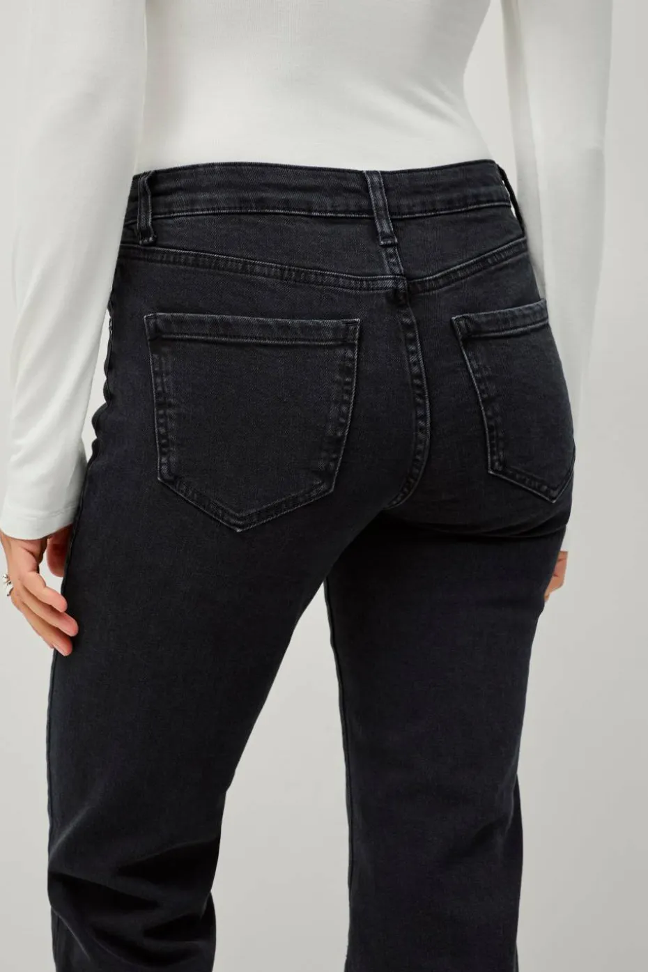 Ellos Collection Utsvungne stretchjeans med lav midje