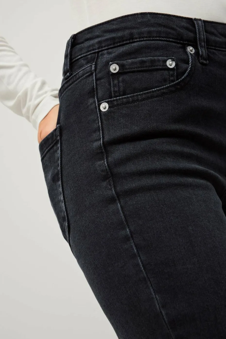 Ellos Collection Utsvungne stretchjeans med lav midje