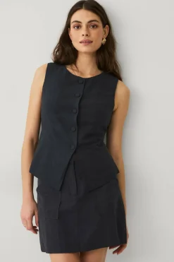 Ellos Collection Vest i linblanding