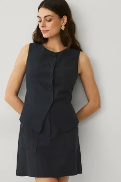 Ellos Collection Vest i linblanding
