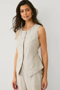Ellos Collection Vest i linblanding
