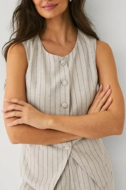 Ellos Collection Vest i linblanding