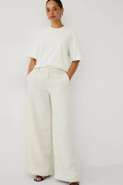 Ellos Collection Vid dressbukse med høy midje