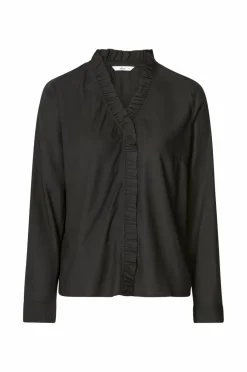 Ellos Collection Viskosebluse med volangedetaljer